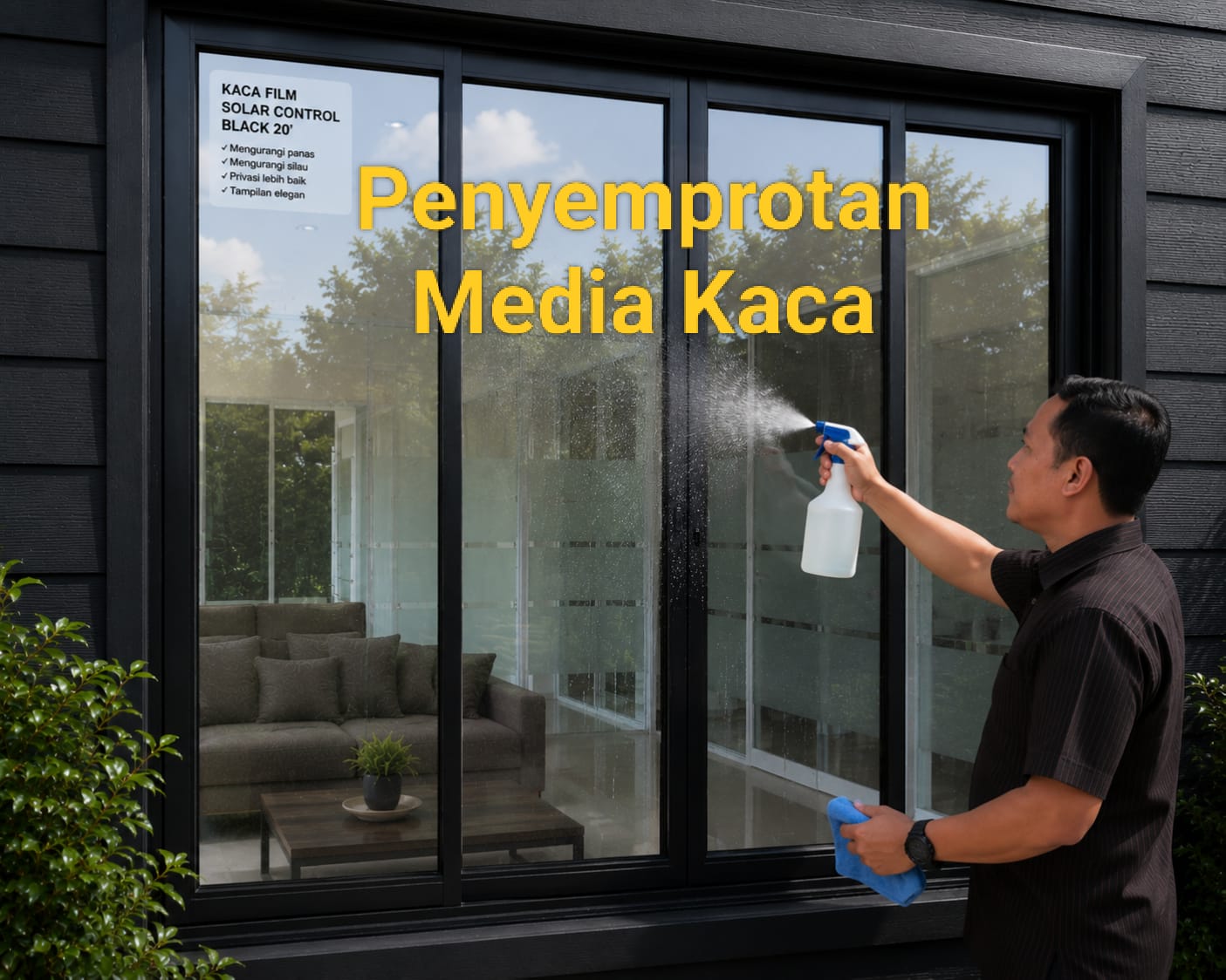 Pertama Berishkan Media Kaca Gedung